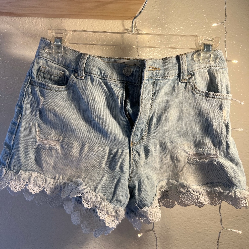 Jordache Ripped Jean Shorts